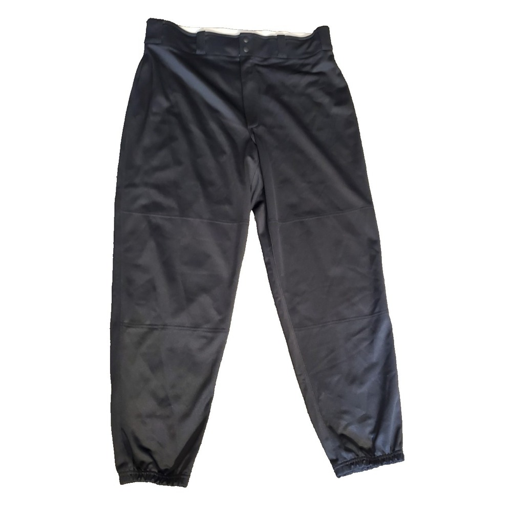 Nike Men's XL Black Pants Athletic Stretch Snap Button NWT
